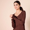 Amazon Essentials Women’s Lightweight Long-Sleeve V-Neck Sweater(Toffee Brown)