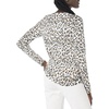 Amazon Essentials Women’s Lightweight Long-Sleeve V-Neck Sweater(White/Tan Textured Cheetah)