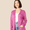 Amazon Essentials Women’s Lightweight Longer Length Open-Front Long-Sleeve Cardigan Sweater(Bright Pink)