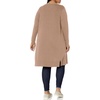 Amazon Essentials Women’s Lightweight Longer Length Open-Front Long-Sleeve Cardigan Sweater(Camel Heather)