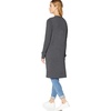 Amazon Essentials Women’s Lightweight Longer Length Open-Front Long-Sleeve Cardigan Sweater(Charcoal Heather)