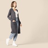 Amazon Essentials Women’s Lightweight Longer Length Open-Front Long-Sleeve Cardigan Sweater(Charcoal Heather)