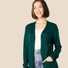 Amazon Essentials Women’s Lightweight Longer Length Open-Front Long-Sleeve Cardigan Sweater(Dark Green)