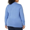 Amazon Essentials Women’s Lightweight Mock Neck Pullover Sweater, Regular Fit (Available in Plus Size)(Blue)