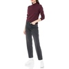 Amazon Essentials Women’s Lightweight Mock Neck Pullover Sweater, Regular Fit (Available in Plus Size)(Burgundy)