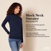 Amazon Essentials Women’s Lightweight Mock Neck Pullover Sweater, Regular Fit (Available in Plus Size)(Burgundy)
