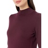 Amazon Essentials Women’s Lightweight Mock Neck Pullover Sweater, Regular Fit (Available in Plus Size)(Burgundy)