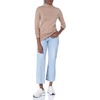 Amazon Essentials Women’s Lightweight Mock Neck Pullover Sweater, Regular Fit (Available in Plus Size)(Camel Heather)