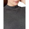 Amazon Essentials Women’s Lightweight Mock Neck Pullover Sweater, Regular Fit (Available in Plus Size)(Charcoal Heather)