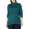 Amazon Essentials Women’s Lightweight Mock Neck Pullover Sweater, Regular Fit (Available in Plus Size)(Forest Green)