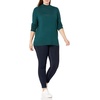 Amazon Essentials Women’s Lightweight Mock Neck Pullover Sweater, Regular Fit (Available in Plus Size)(Forest Green)