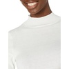 Amazon Essentials Women’s Lightweight Mock Neck Pullover Sweater, Regular Fit (Available in Plus Size)(Ivory)