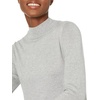 Amazon Essentials Women’s Lightweight Mock Neck Pullover Sweater, Regular Fit (Available in Plus Size)(Light Grey Heather)