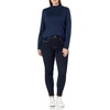 Amazon Essentials Women’s Lightweight Mock Neck Pullover Sweater, Regular Fit (Available in Plus Size)(Navy)