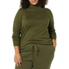 Amazon Essentials Women’s Lightweight Mock Neck Pullover Sweater, Regular Fit (Available in Plus Size)(Olive)