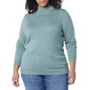 Amazon Essentials Women’s Lightweight Mock Neck Pullover Sweater, Regular Fit (Available in Plus Size)(Sage Green Heather)