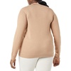 Amazon Essentials Women’s Lightweight Mock Neck Pullover Sweater, Regular Fit (Available in Plus Size)(Taupe Heather)