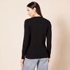 Amazon Essentials Women’s Lightweight Soft Crewneck Sweater, 100% Cotton, Plus(Black)