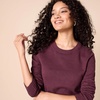 Amazon Essentials Women’s Lightweight Soft Crewneck Sweater, 100% Cotton, Plus(Burgundy)