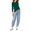 Amazon Essentials Women’s Lightweight Soft Crewneck Sweater, 100% Cotton, Plus(Dark Green)
