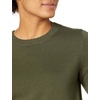 Amazon Essentials Women’s Lightweight Soft Crewneck Sweater, 100% Cotton, Plus(Olive)