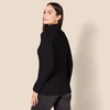Amazon Essentials Women’s Long Sleeve Fisherman Cable Knit Turtleneck Sweater (Available in Plus Size)(Black)