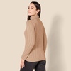 Amazon Essentials Women’s Long Sleeve Fisherman Cable Knit Turtleneck Sweater (Available in Plus Size)(Camel Heather)