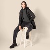 Amazon Essentials Women’s Long Sleeve Fisherman Cable Knit Turtleneck Sweater (Available in Plus Size)(Charcoal Heather)