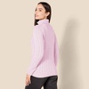 Amazon Essentials Women’s Long Sleeve Fisherman Cable Knit Turtleneck Sweater (Available in Plus Size)(Light Pink)