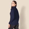 Amazon Essentials Women’s Long Sleeve Fisherman Cable Knit Turtleneck Sweater (Available in Plus Size)(Navy)