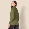 Amazon Essentials Women’s Long Sleeve Fisherman Cable Knit Turtleneck Sweater (Available in Plus Size)(Olive)