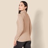 Amazon Essentials Women’s Long Sleeve Fisherman Cable Knit Turtleneck Sweater (Available in Plus Size)(Taupe Heather)