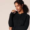 Amazon Essentials Women’s Long Sleeve Soft Touch Hooded Pullover Sweater(Black)