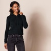 Amazon Essentials Women’s Long Sleeve Soft Touch Hooded Pullover Sweater(Black)