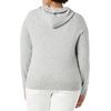 Amazon Essentials Women’s Long Sleeve Soft Touch Hooded Pullover Sweater(Grey Heather)