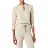 Amazon Essentials Women’s Long Sleeve Soft Touch Hooded Pullover Sweater(Warm Beige Heather)