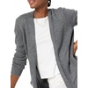 Amazon Essentials Women’s Long-Sleeve Jersey Stitch Open-Front Cardigan(Charcoal Heather)