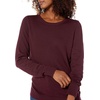 Amazon Essentials Women’s Long-Sleeve Lightweight Crewneck Sweater, Flattering (Available in Plus Size)(Burgundy)