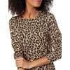 Amazon Essentials Women’s Long-Sleeve Lightweight Crewneck Sweater, Flattering (Available in Plus Size)(Camel Cheetah)