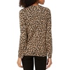 Amazon Essentials Women’s Long-Sleeve Lightweight Crewneck Sweater, Flattering (Available in Plus Size)(Camel Cheetah)
