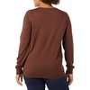 Amazon Essentials Women’s Long-Sleeve Lightweight Crewneck Sweater, Flattering (Available in Plus Size)(Dark Chestnut Brown)