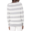 Amazon Essentials Women’s Long-Sleeve Lightweight Crewneck Sweater, Flattering (Available in Plus Size)(Light Grey Heather Stripe)