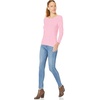 Amazon Essentials Women’s Long-Sleeve Lightweight Crewneck Sweater, Flattering (Available in Plus Size)(Light Pink)