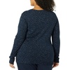 Amazon Essentials Women’s Long-Sleeve Lightweight Crewneck Sweater, Flattering (Available in Plus Size)(Navy Cheetah)