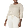 Amazon Essentials Women’s Long-Sleeve Lightweight Crewneck Sweater, Flattering (Available in Plus Size)(Oatmeal Heather)