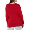 Amazon Essentials Women’s Long-Sleeve Lightweight Crewneck Sweater, Flattering (Available in Plus Size)(Red)