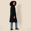 Amazon Essentials Women’s Oversized-Fit Cotton Blend Heavyweight Texture Stitch Long Cardigan Sweater with Pockets(Black)