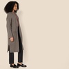 Amazon Essentials Women’s Oversized-Fit Cotton Blend Heavyweight Texture Stitch Long Cardigan Sweater with Pockets(Brown Heather)