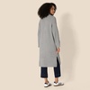 Amazon Essentials Women’s Oversized-Fit Cotton Blend Heavyweight Texture Stitch Long Cardigan Sweater with Pockets(Medium Grey Heather)