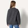 Amazon Essentials Women’s Oversized-Fit Faux Mohair Crewneck Sweater(Charcoal Heather)